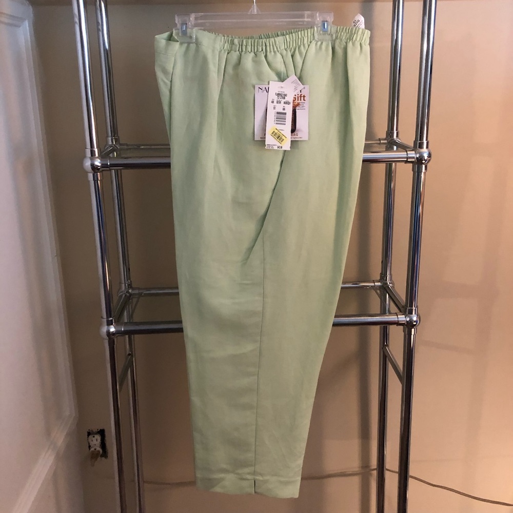 NWT mint green lined slacks
